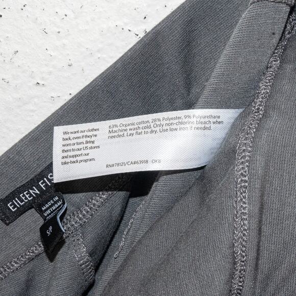 Eileen Fisher Women's Organic Cotton Blend Ponte Wide-Leg Pant Gray Small - Picture 10 of 11